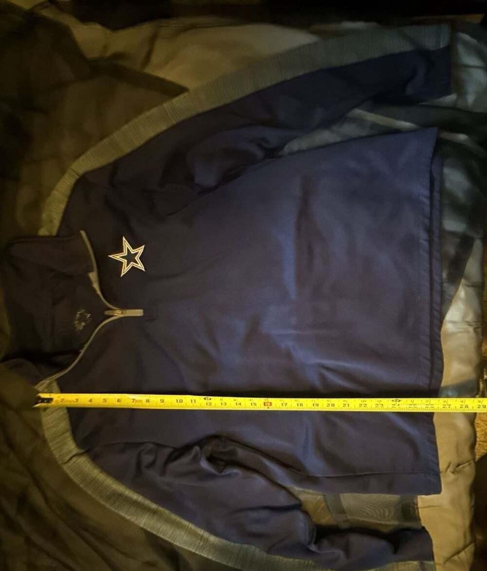 NFL Dallas Cowboys 1/2-Zip Jacket Size XLarge Navy Blue
